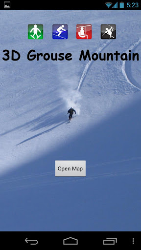 3D Grouse Mountain Trail Map