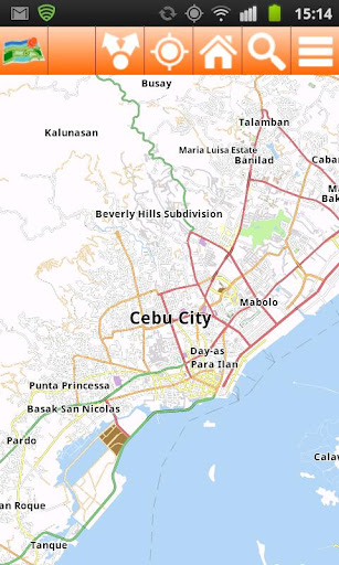 Cebu Offline mappa Map