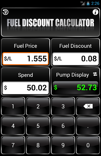 Fuel Discount Calculator