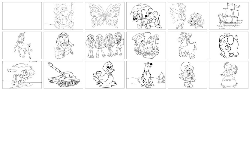 Coloring drawing Screen 3