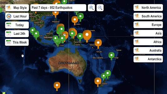 Live Earthquake Map – Live earthquake map from around the World
