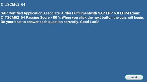 SAP C_TSCM62_64 Test Yourself