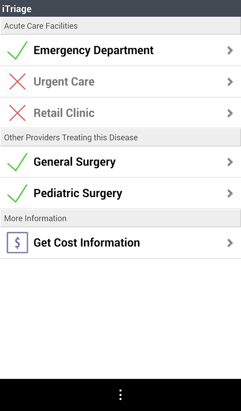 iTriage Health Screen 2