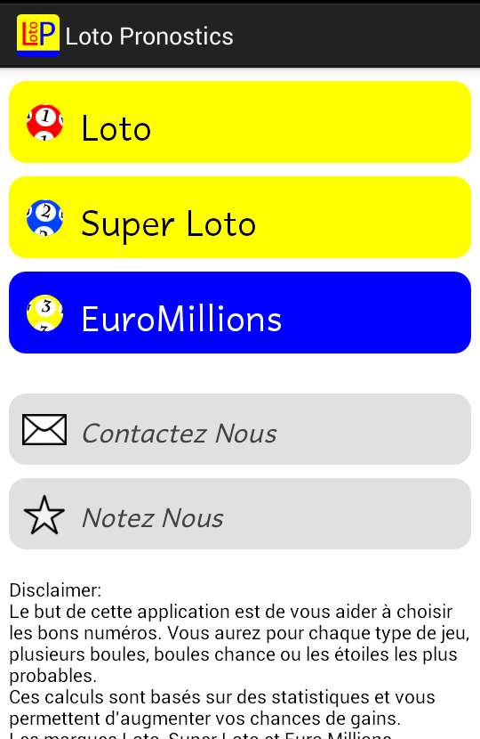 Android application EuroMillions - Lotto Pro screenshort