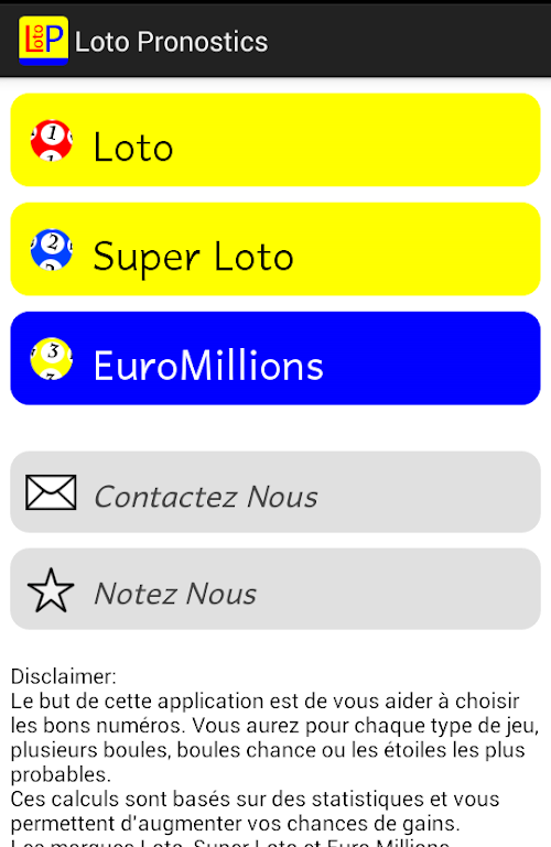 Android application EuroMillions - Lotto Pro screenshort