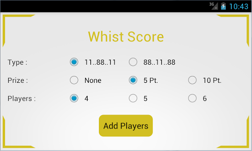 Whist Score