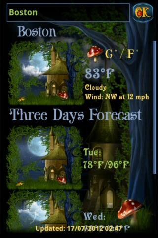 Fairy Village Weather Screen 2