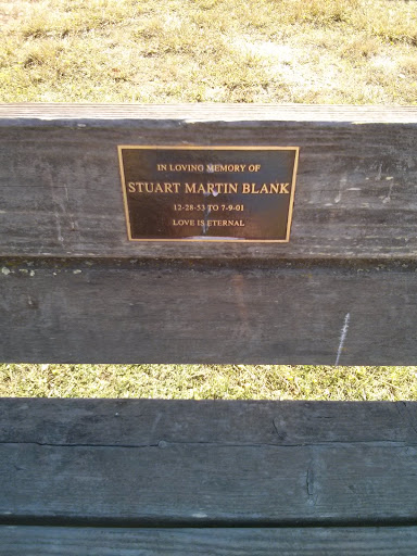 Stuart Blank Memorial Bench