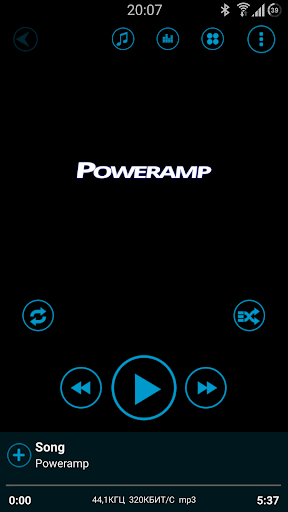 Poweramp Blue Style