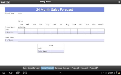 Free 24 Months Sales Forecast APK for PC
