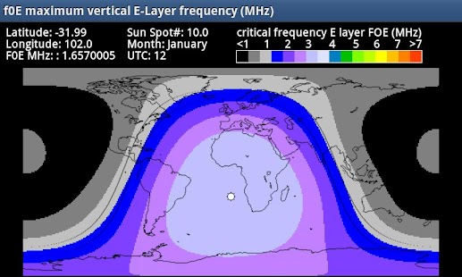 E-F-Layer frequency and height Screenshots 2