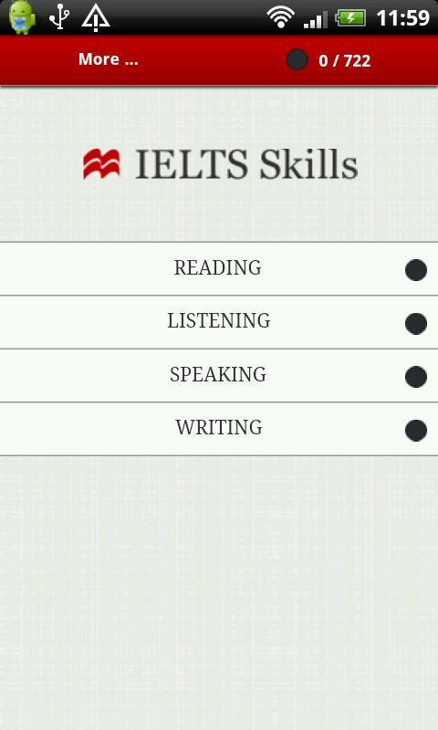 Android application IELTS Skills - Complete screenshot