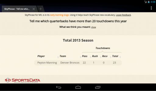 【免費運動App】SkyPhrase NFL Stats-APP點子