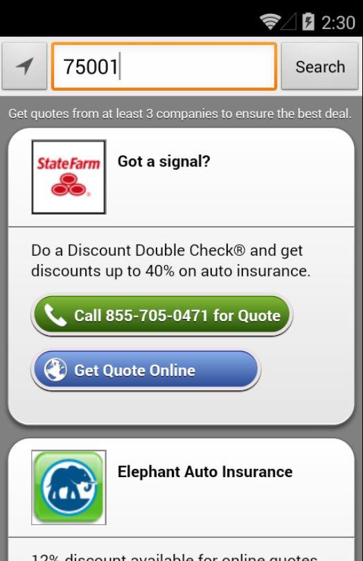 Texas Car Insurance Quotes - screenshot
