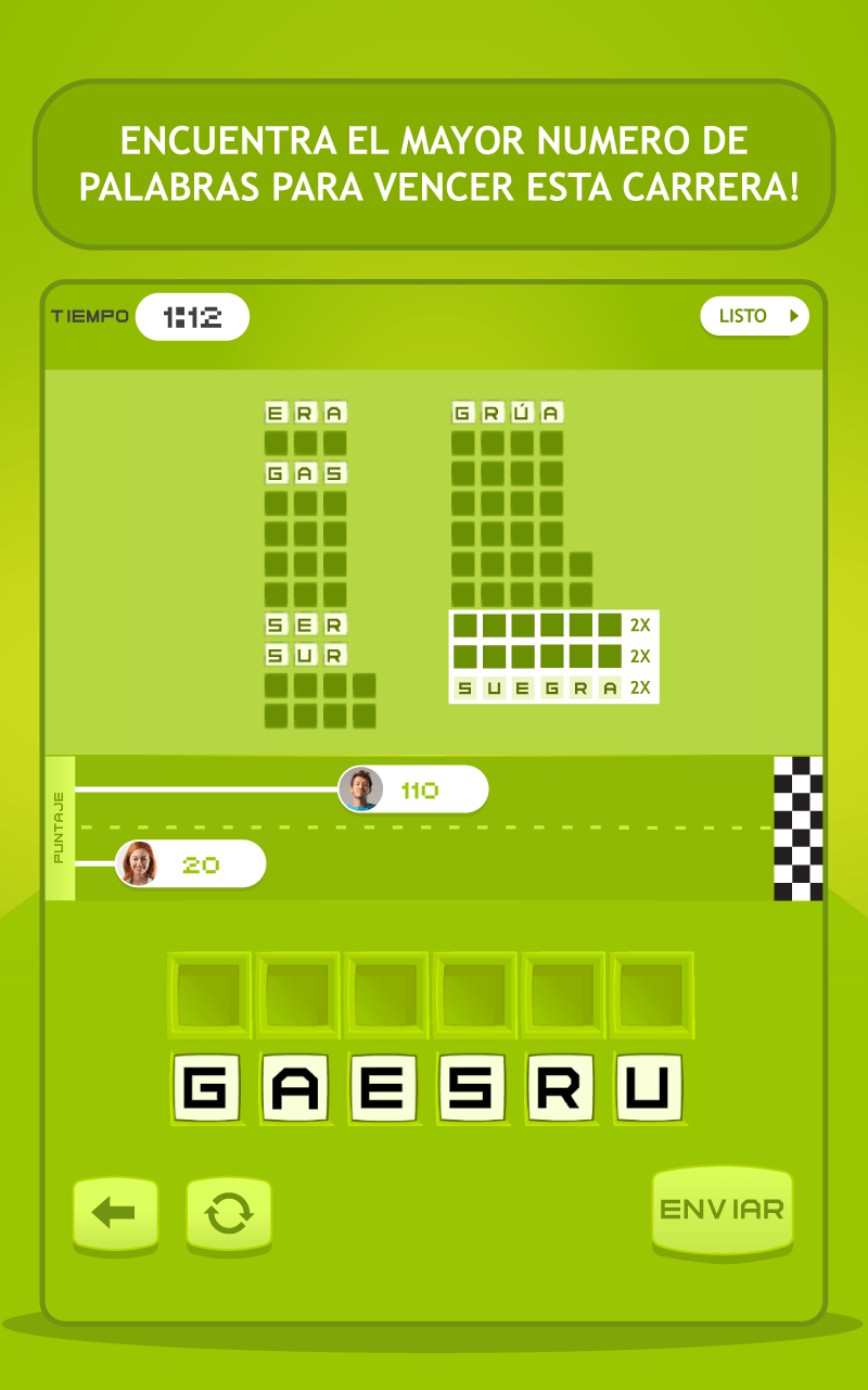 Android application Letroca Word Race screenshort