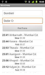 Mumbai Local Train Search Screenshots 1