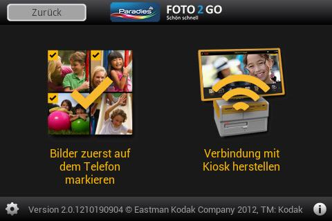 Foto-Paradies Foto2Go Mobile Screen 2