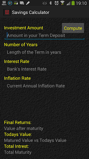 Savings Calculator