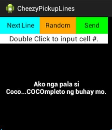 Text A Cheezy Pinoy PickupLine