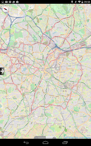 Map of Birmingham UK Offline