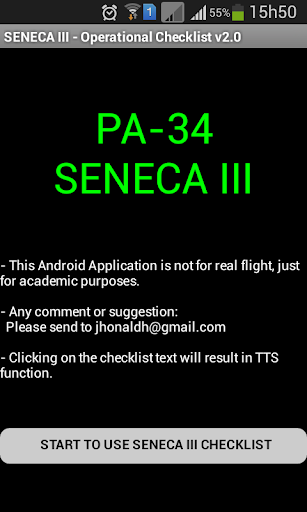 PA34 Seneca III Checklist