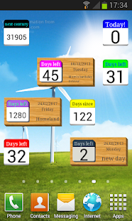 Days Left (countdown timer) - náhled