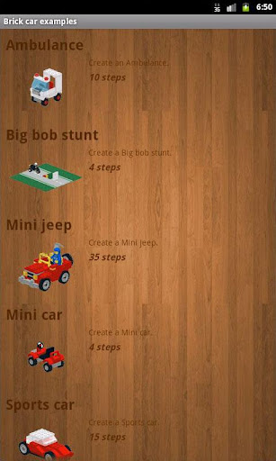 Brick car examples