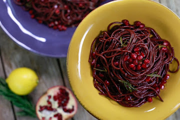 Chianti-Glazed Spaghetti or Linguini with Rosemary and Pecorino