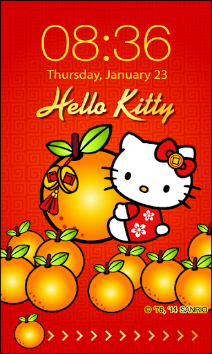 Orange CNY Screen Lock