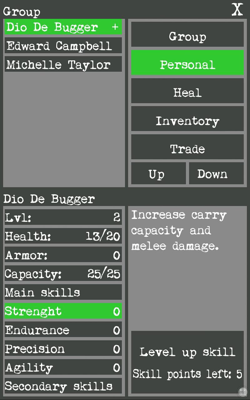 Wasteland Survivor(RPG) Screen 2