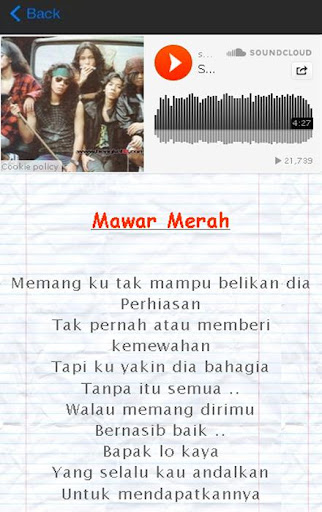 Lirik Mawar Merah Slank Enak
