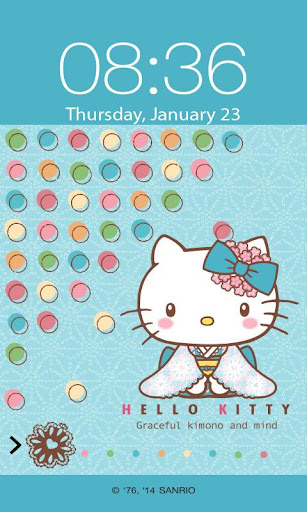 Hello Kitty Kimono Screen Lock