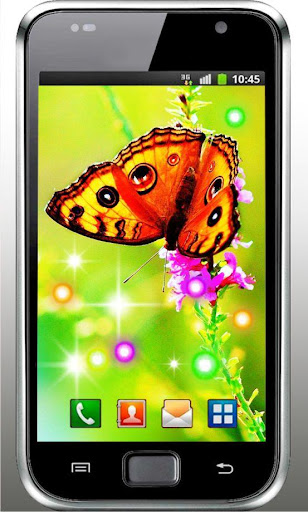 Butterfly n Flowers HD LWP