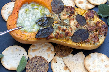 Blue Cheese and Sage Roasted Butternut Squash Appetizer