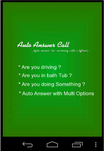 Auto Answer Call