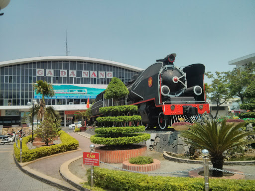 Da Nang Old Locomotive at the Train Station
