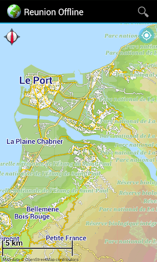 Offline Map Reunion France