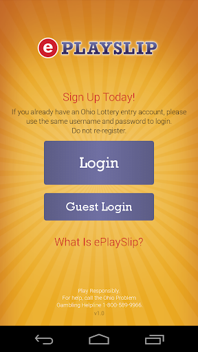 Ohio Lottery ePlayslip