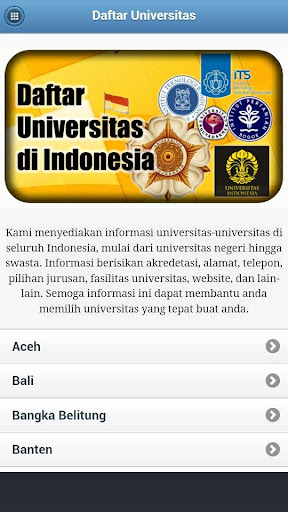 Daftar Universitas Indonesia