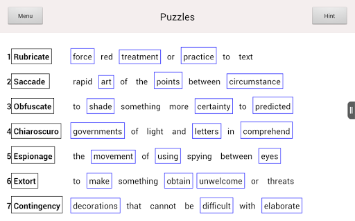 Scrambled Definitions