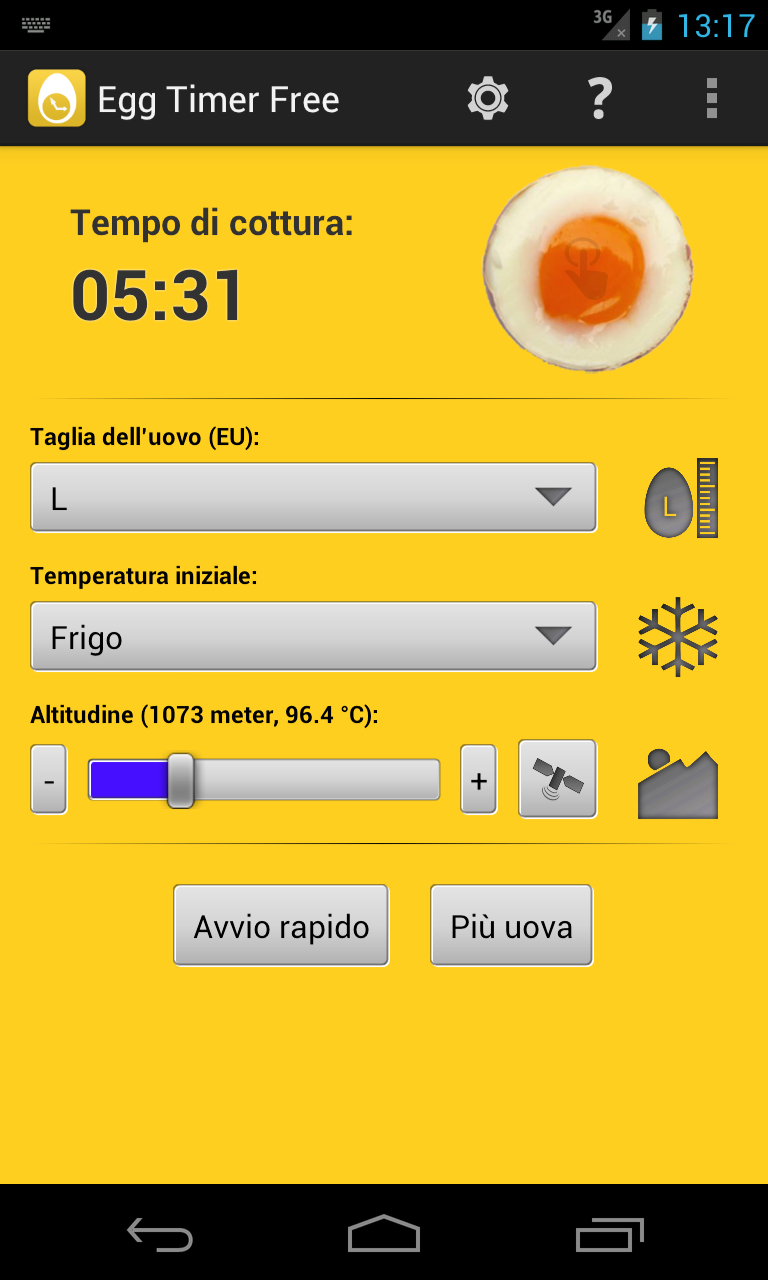 Android application Egg Timer Pro screenshort