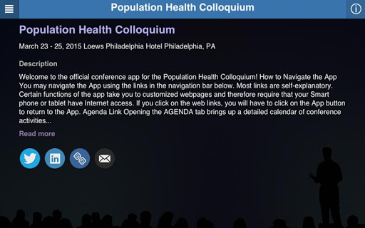 【免費醫療App】Population Health Colloquium.-APP點子