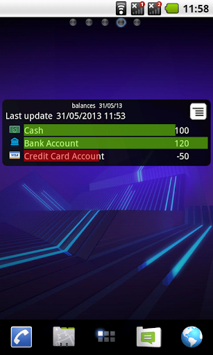 Accounting Widget