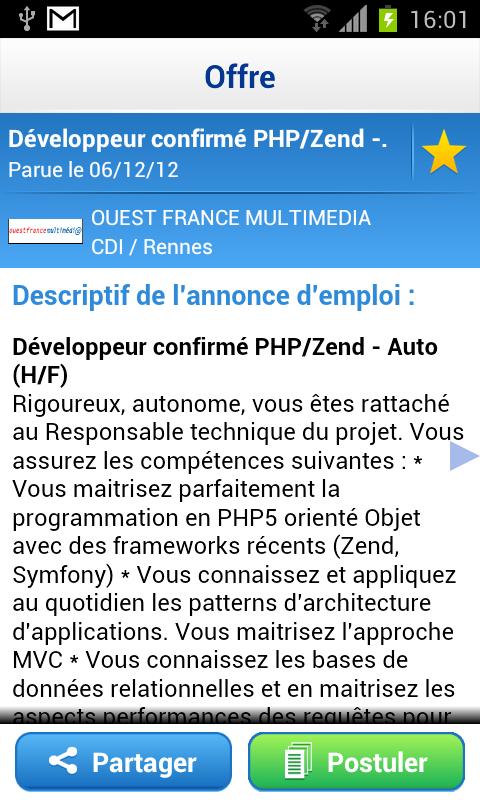 Emploi Ouest-France Screen 3