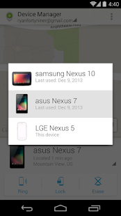 Android Device Manager - screenshot thumbnail