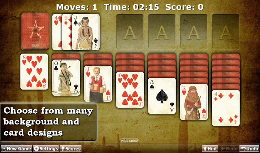 Solitaire by E4 Software Screen 1
