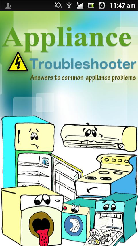 Android application APPLIANCE TROUBLESHOOTER screenshort
