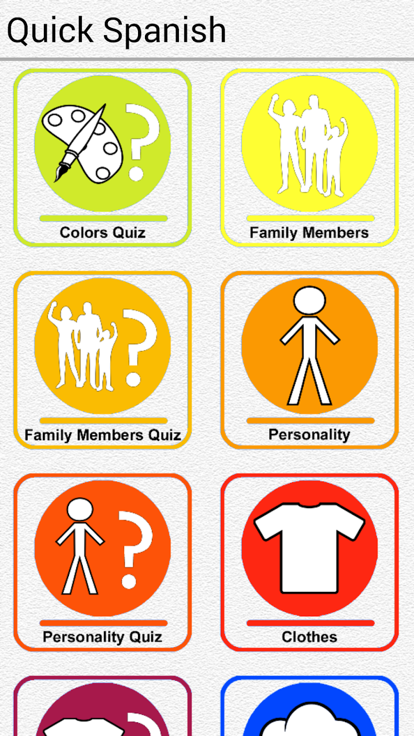 Quick and Easy Spanish Lessons Screen 3