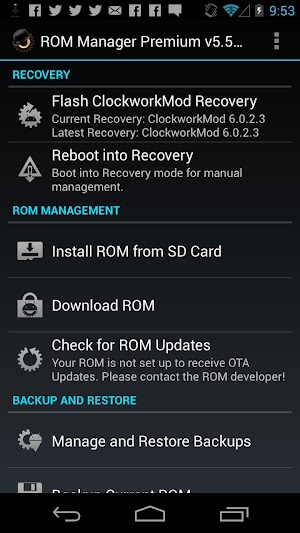 ROM Manager (Premium) v5.5.2.9
