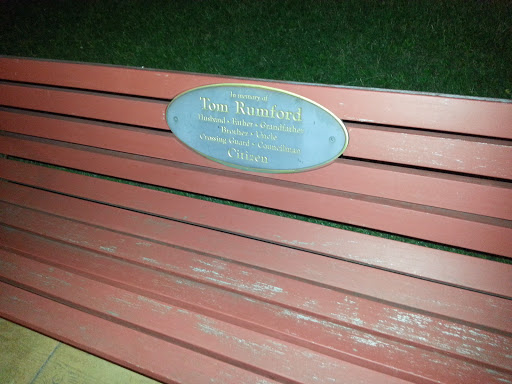 Tom Rumford Memorial Bench